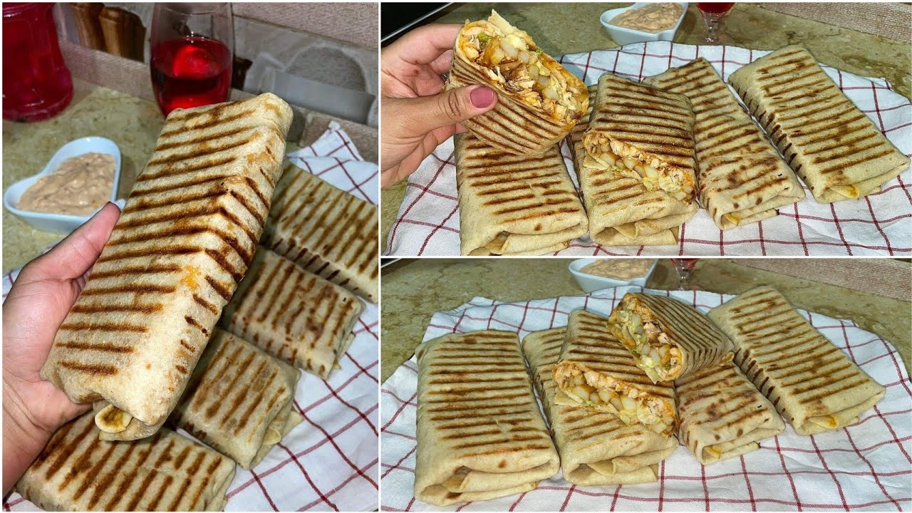 طاكوس صنع منزلي مع وصفة الخبز و طريقة الإحتفاظ به و صوص ألجيريان بنة لا تقاوم 😍🌯Tacos fait maison