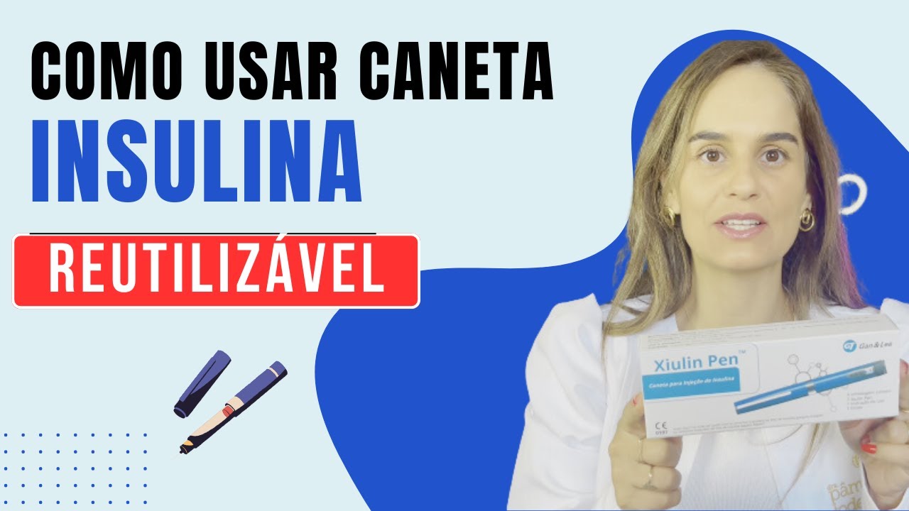 Saiba como usar caneta de insulina REUTILIZÁVEL do SUS!  |  Dra. Pâmela Todendi  #drapamelatodendi