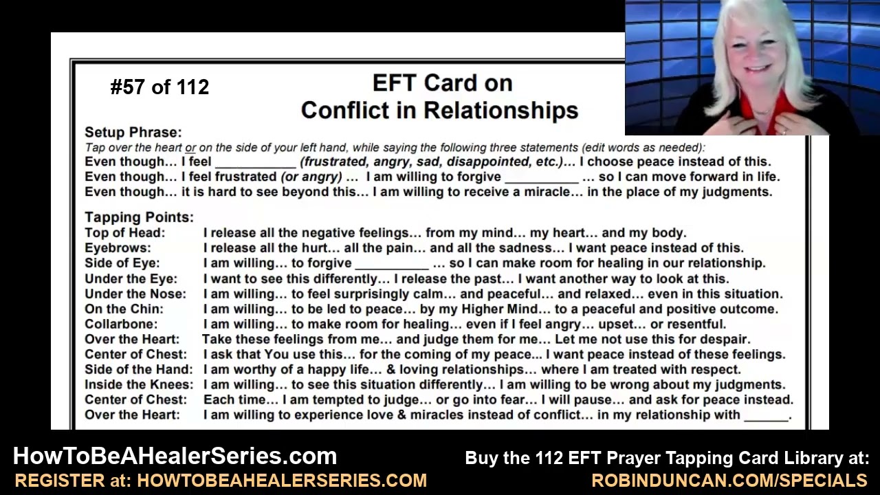 EFT Prayer Tapping - Conflict in Relationships by Robin Duncan (Module 3.2)