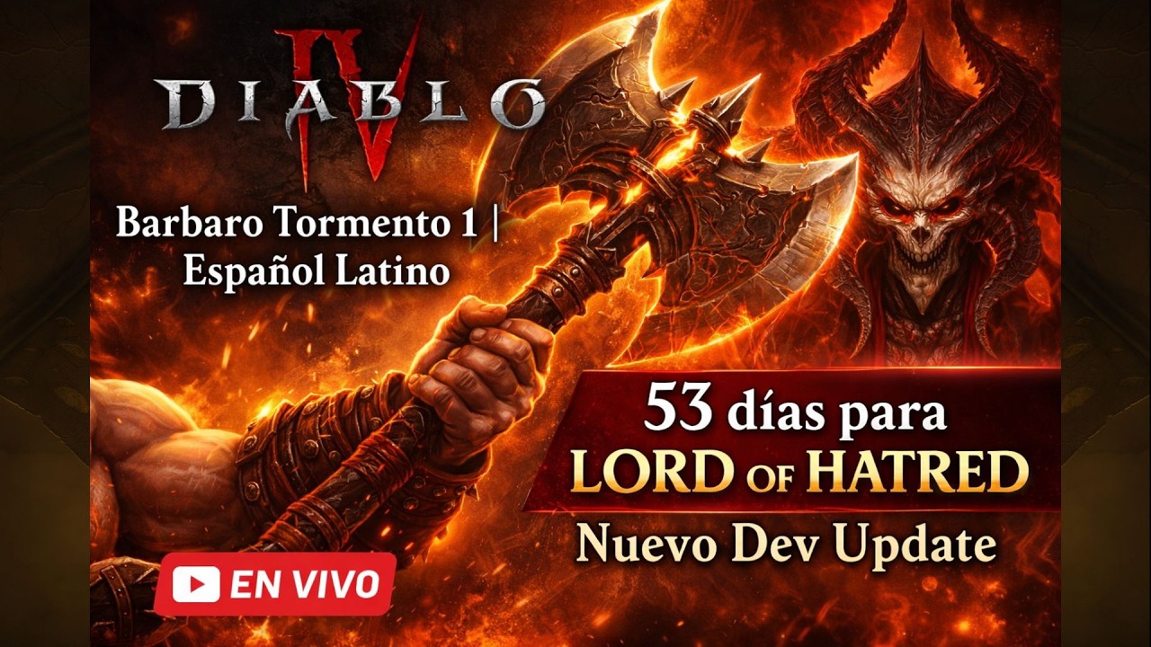 53 DÍAS PARA LORD OF HATRED 👹 | Nuevo Developer Commentary REACCION + Diablo IV en vivo