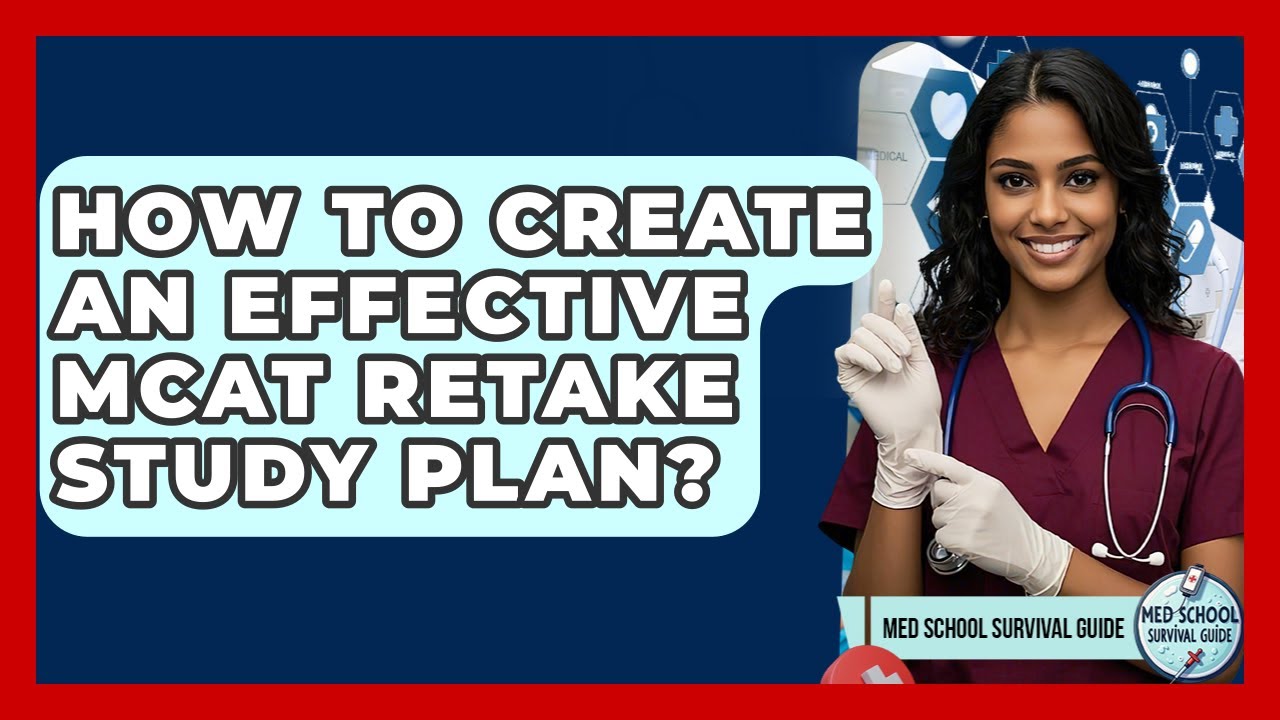 How To Create An Effective MCAT Retake Study Plan? - Med School Survival Guide