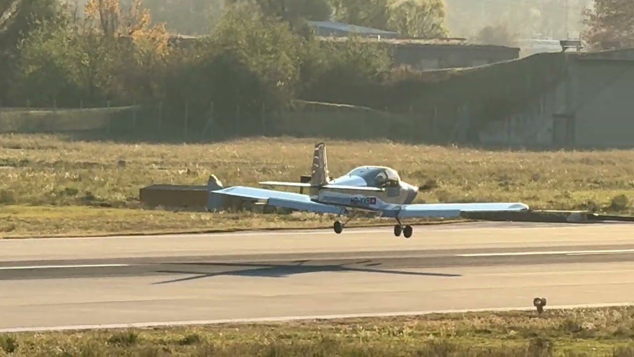 Vans Aircraft RV-10 HB-YYB  Bovier Yannick Second landing Sion airport Valais Switzerland 08.11.2025