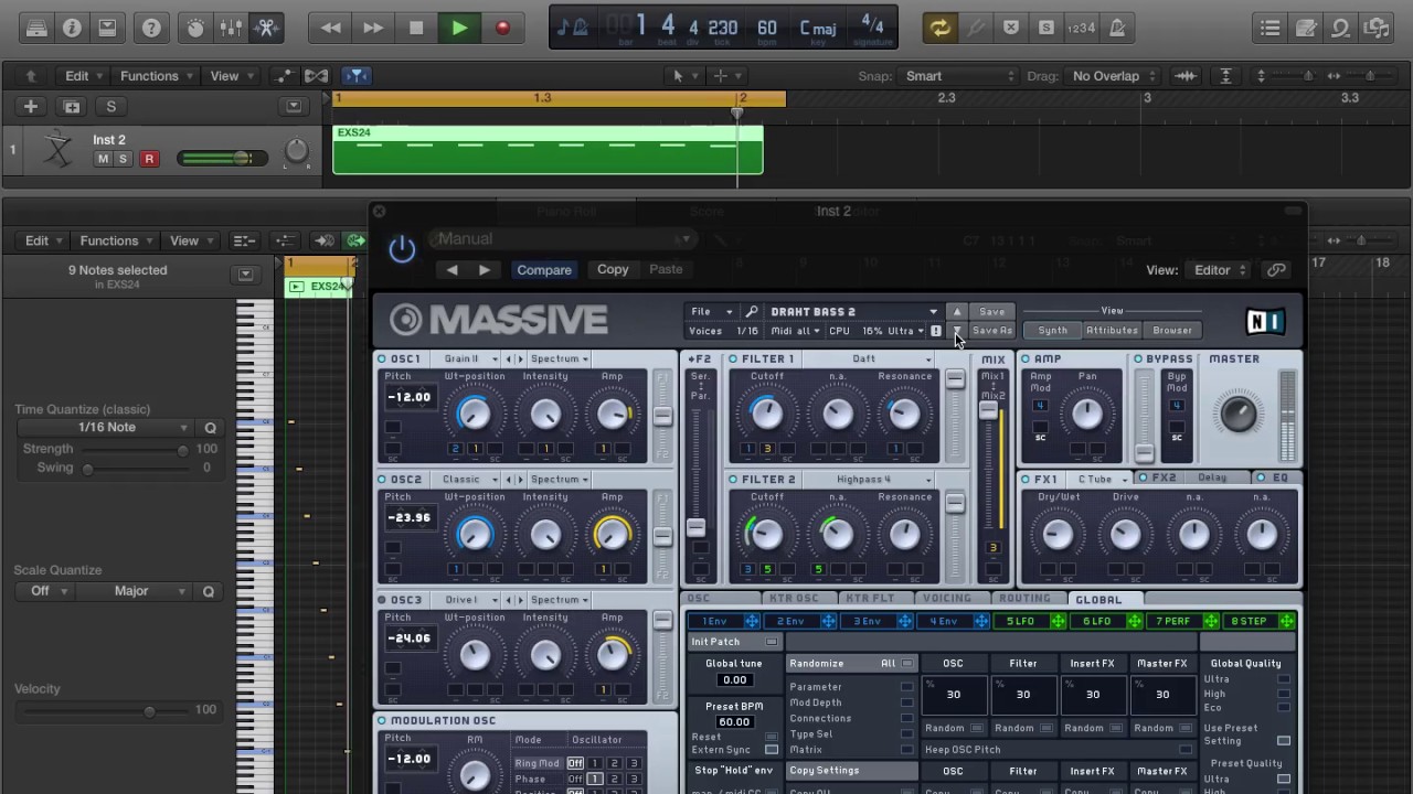 NI Massive Preset Sounds - A to M