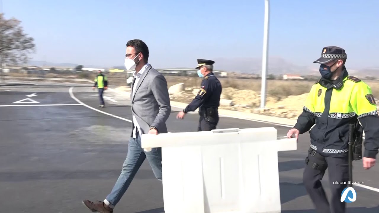 Abierto al tráfico el tramo de la Vía Parque que conecta el acceso sur de Alicante