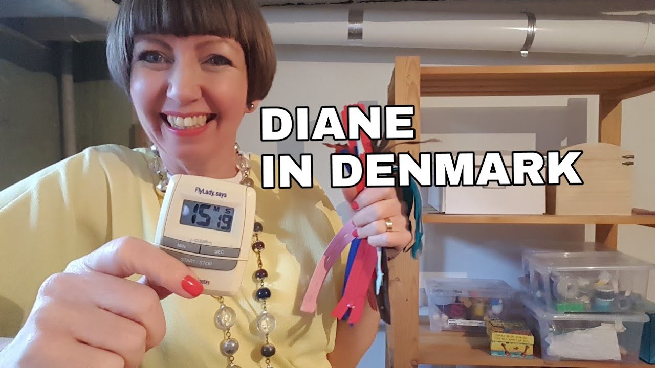 15 min declutter in Flylady Zone 3! (Basement, sewing/crafts/wrapping)