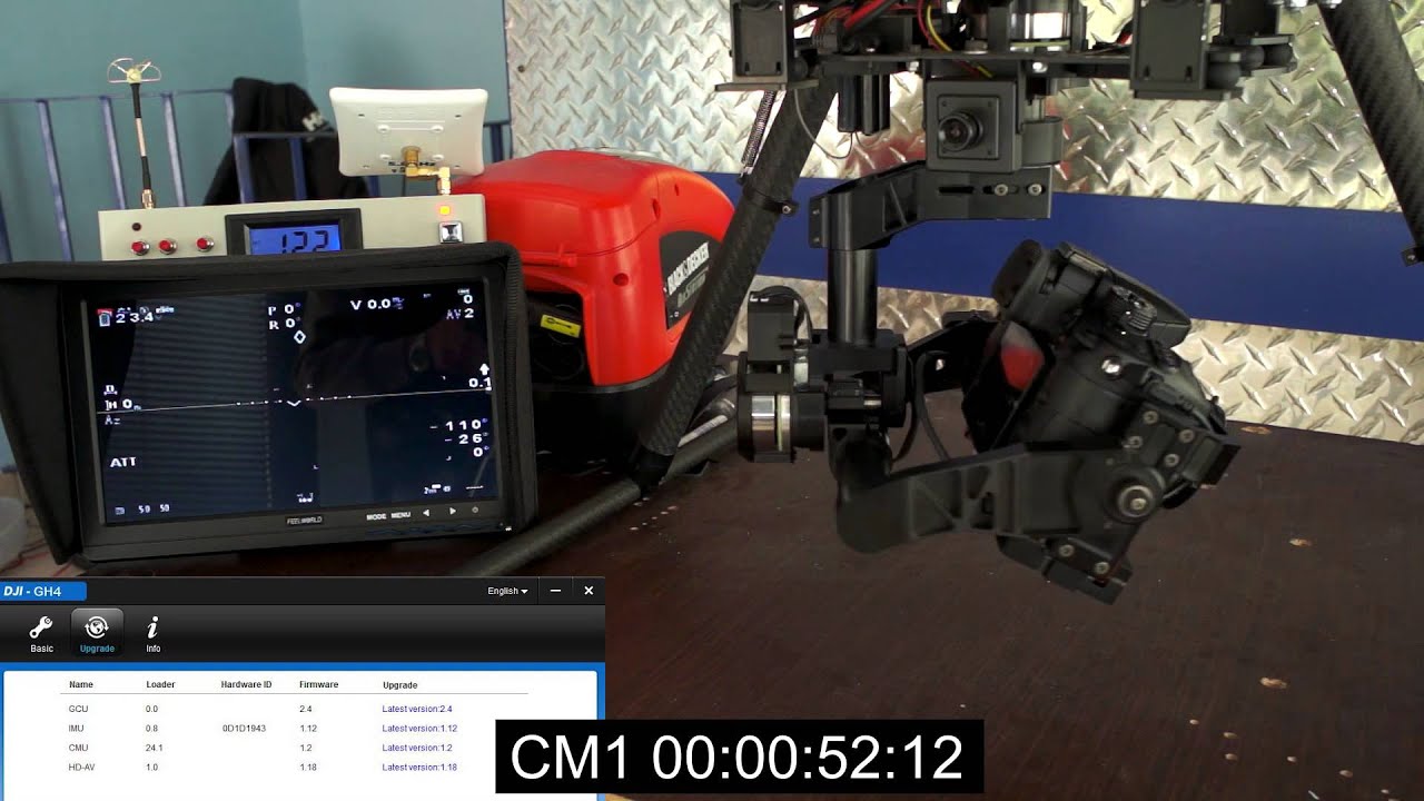 ZENMUSE GH3-GH4 NEW FIRMWARE WITH AUTO CALIBRATE FUCTION