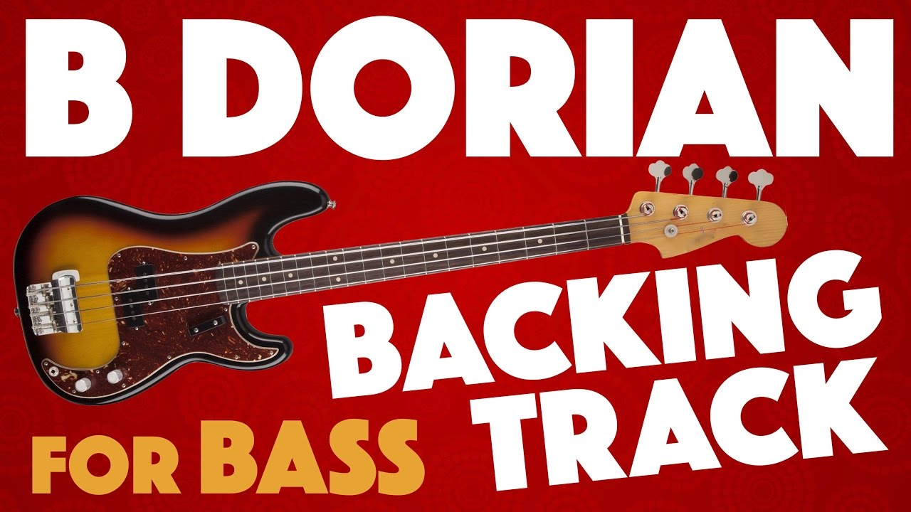 B Dorian Backing Track For Bass