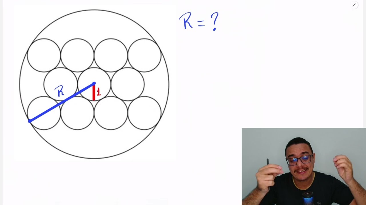 Calcule o raio da circunferência circunscrita...