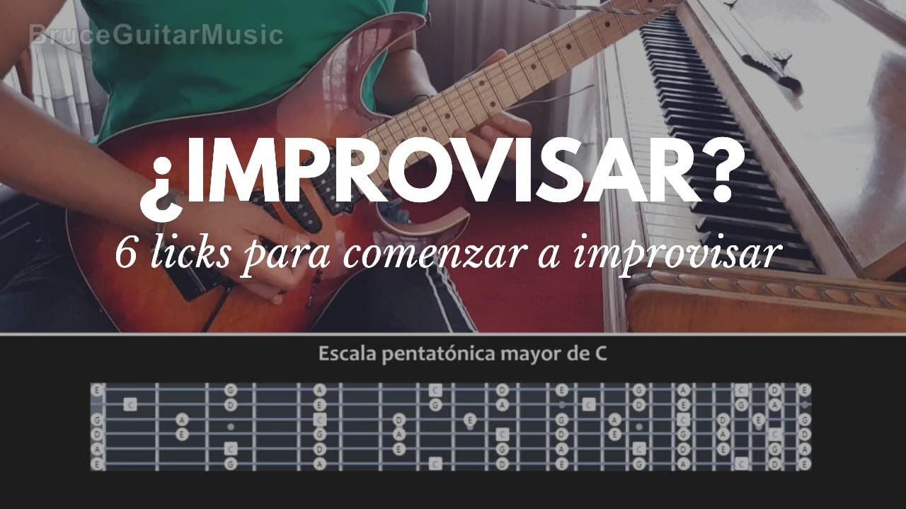 Como improvisar en guitarra eléctrica - ¡Licks en pentatónica que te ayudarán! - Parte 1