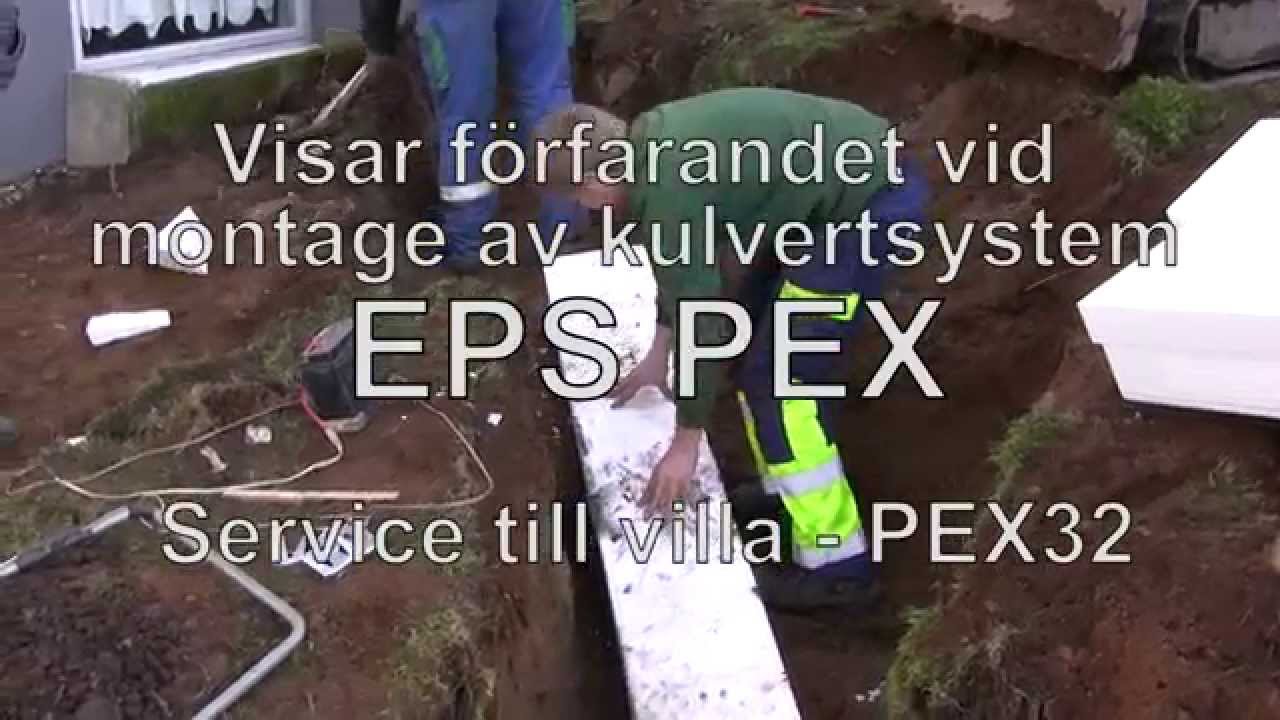 Montage av EPS PEX värmekulvert dimension PEX32
