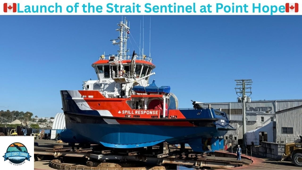 How the Strait Sentinel Was Launched at Point Hope Maritime Shipyard