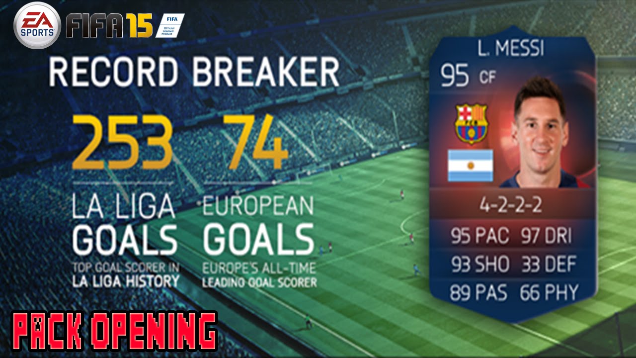 FIFA 15 UT - Pack Opening Messi Record Breaker