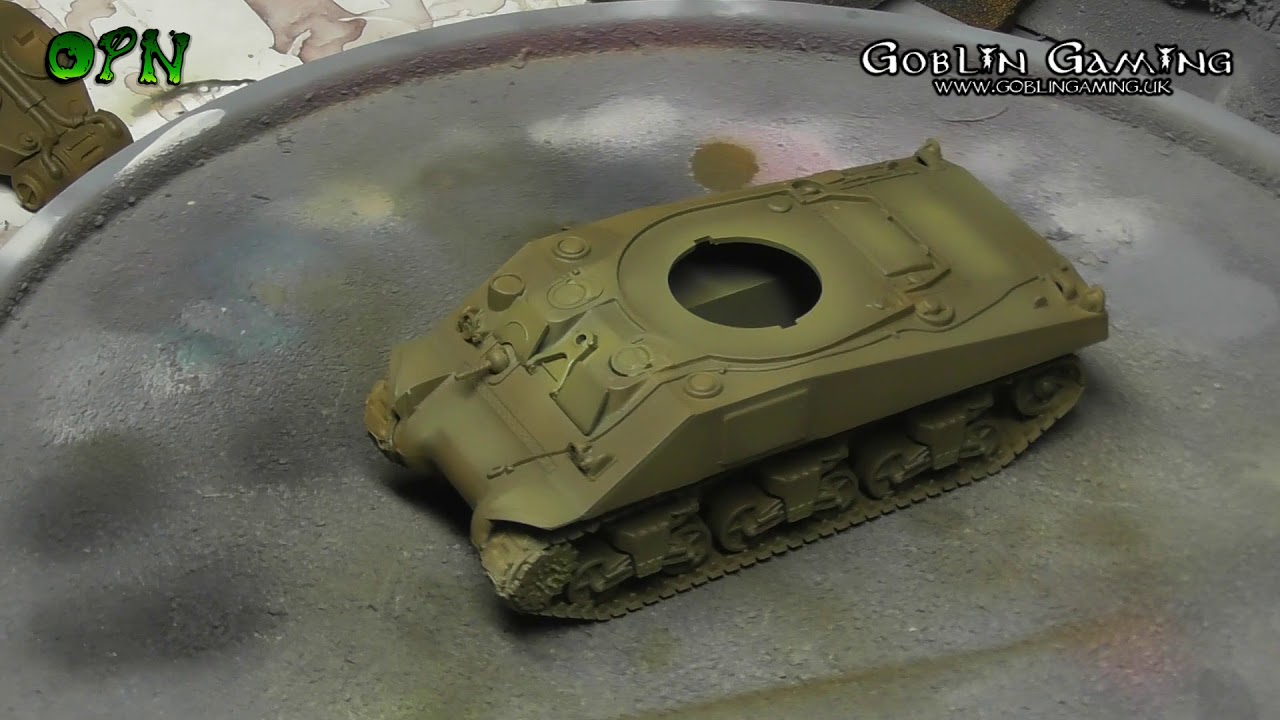 How to paint a Sherman Tank