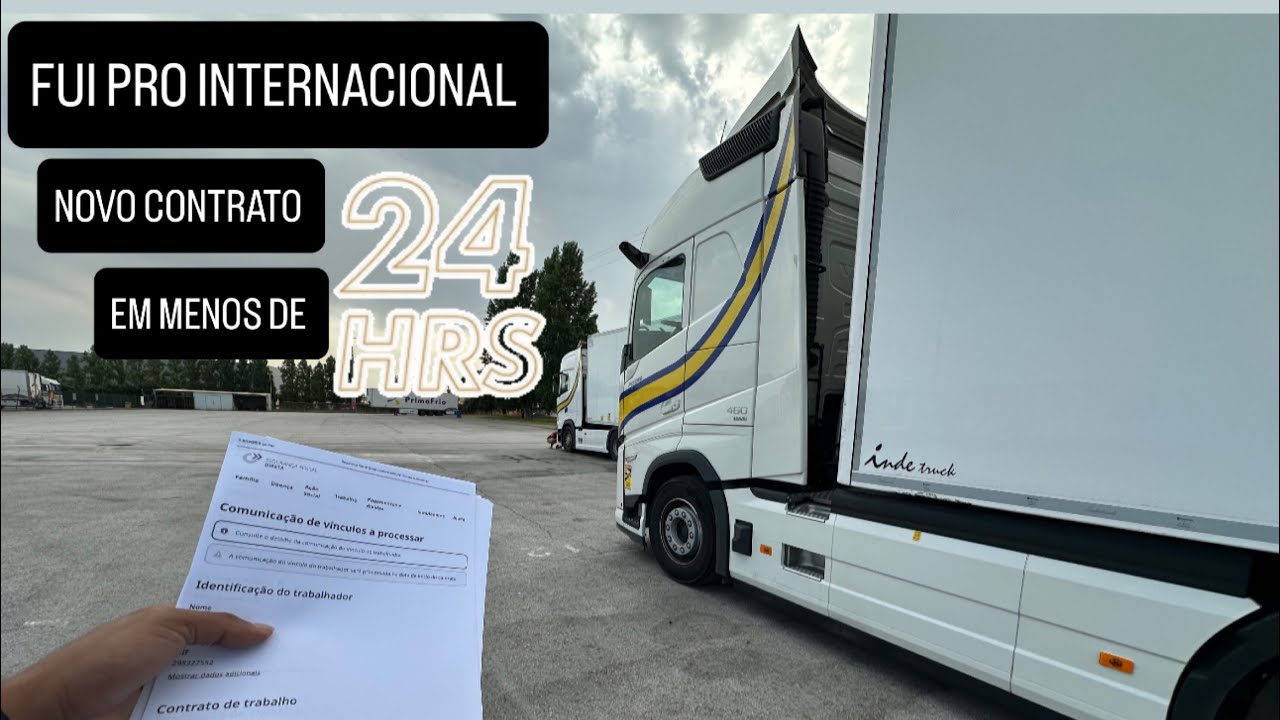 CONSEGUI UM NOVO TRABALHO NOS CAMINHÕES EM MENOS DE 24:HORAS EM #portugal APÓS SER DEMITIDO! 