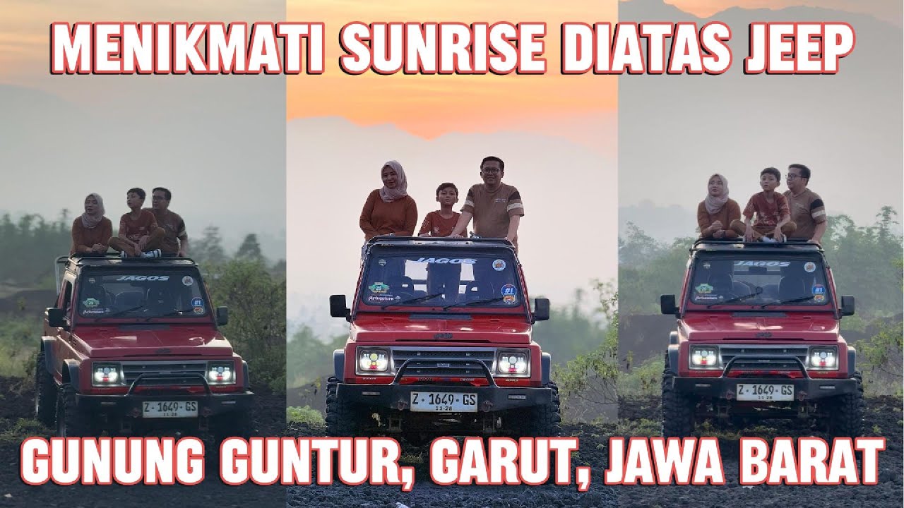 BUKAN NAIK BUS‼️TRIP GARUT KALI INI KITA NAIK JEEP DI GUNUNG GUNTUR‼️SUNRISE JEEP‼️
