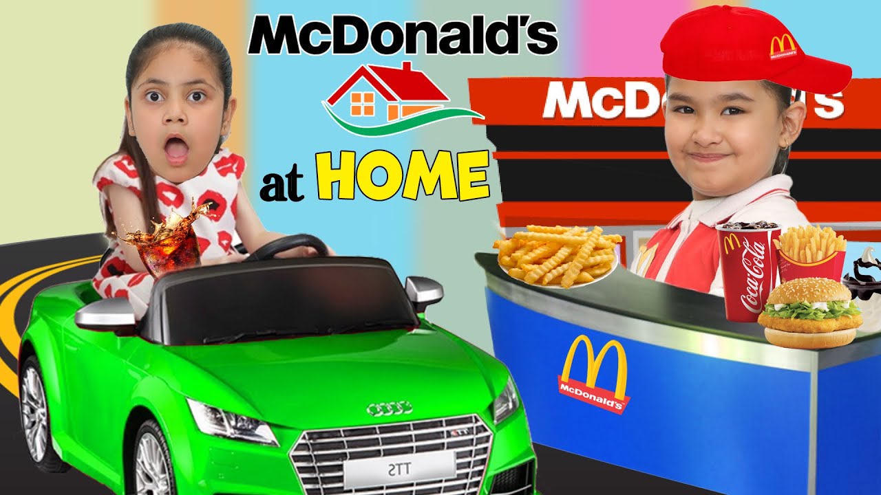 Kids Open Own McDONALD'S at HOME | ToyStars