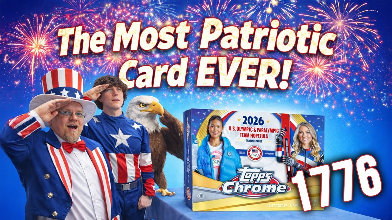 🇺🇸 #17/76 🇺🇸 PULLED THE MOST PATRIOTIC CARD EVER  | 2026 Topps Chrome Winter Olympics