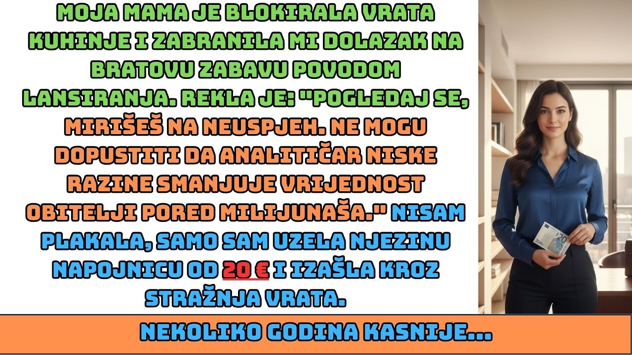 Majka me se odrekla kao obične analitičarke, dok nije vidjela moje ime na vlasničkom listu kuće.