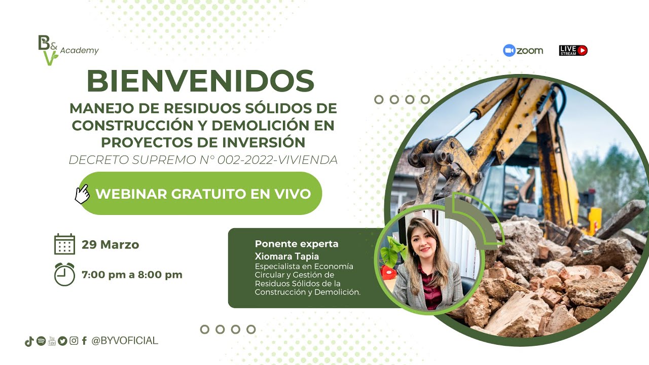 Manejo de Residuos Sólidos de Construcción y Demolición en Proyectos de Inversión