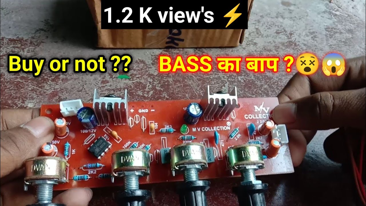 High' Quality MID BASS TREBLE Equalizer Board 🔥! Preamp board ! #preamp #equalizer #bassamplifier