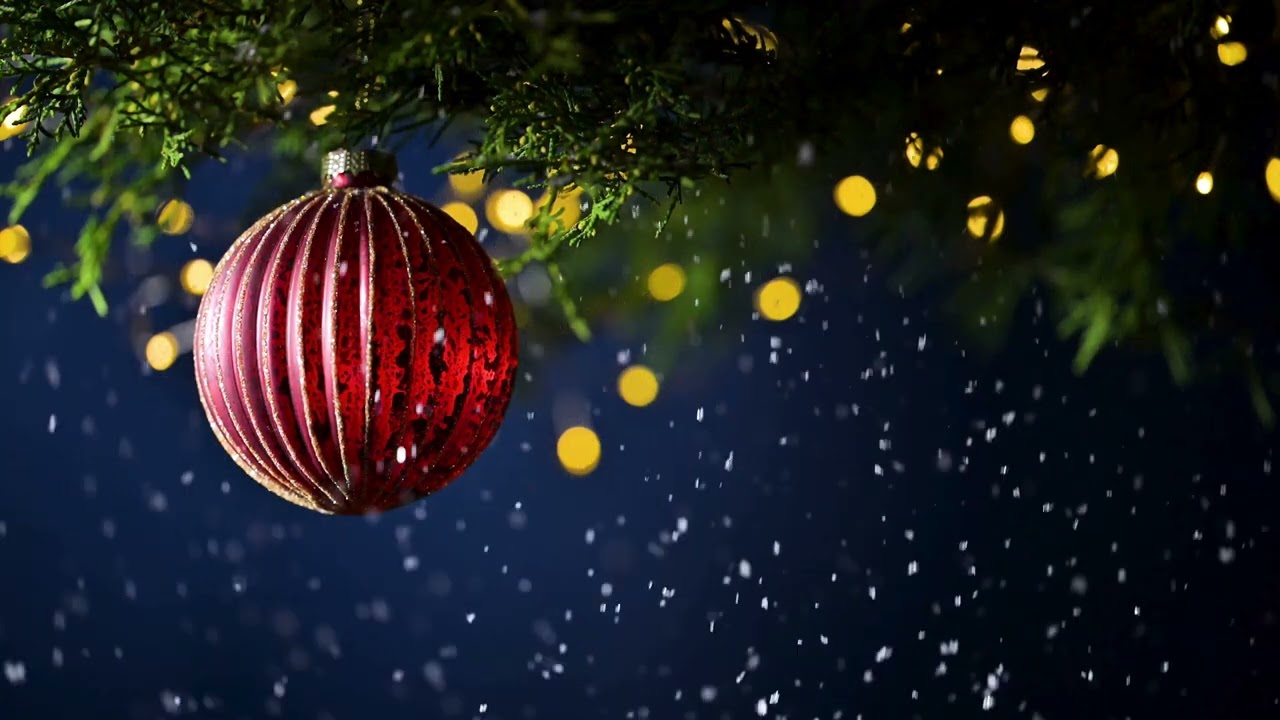 Christmas Background 4K - 1 Hour - relaxing scene