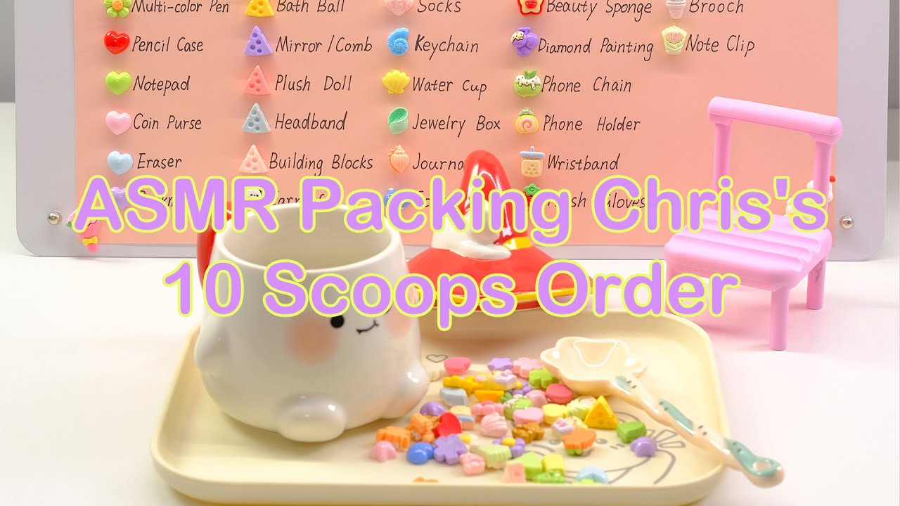 【Litebord Lucky Scoops】ASMR Packing Chris's 10 Scoops Order