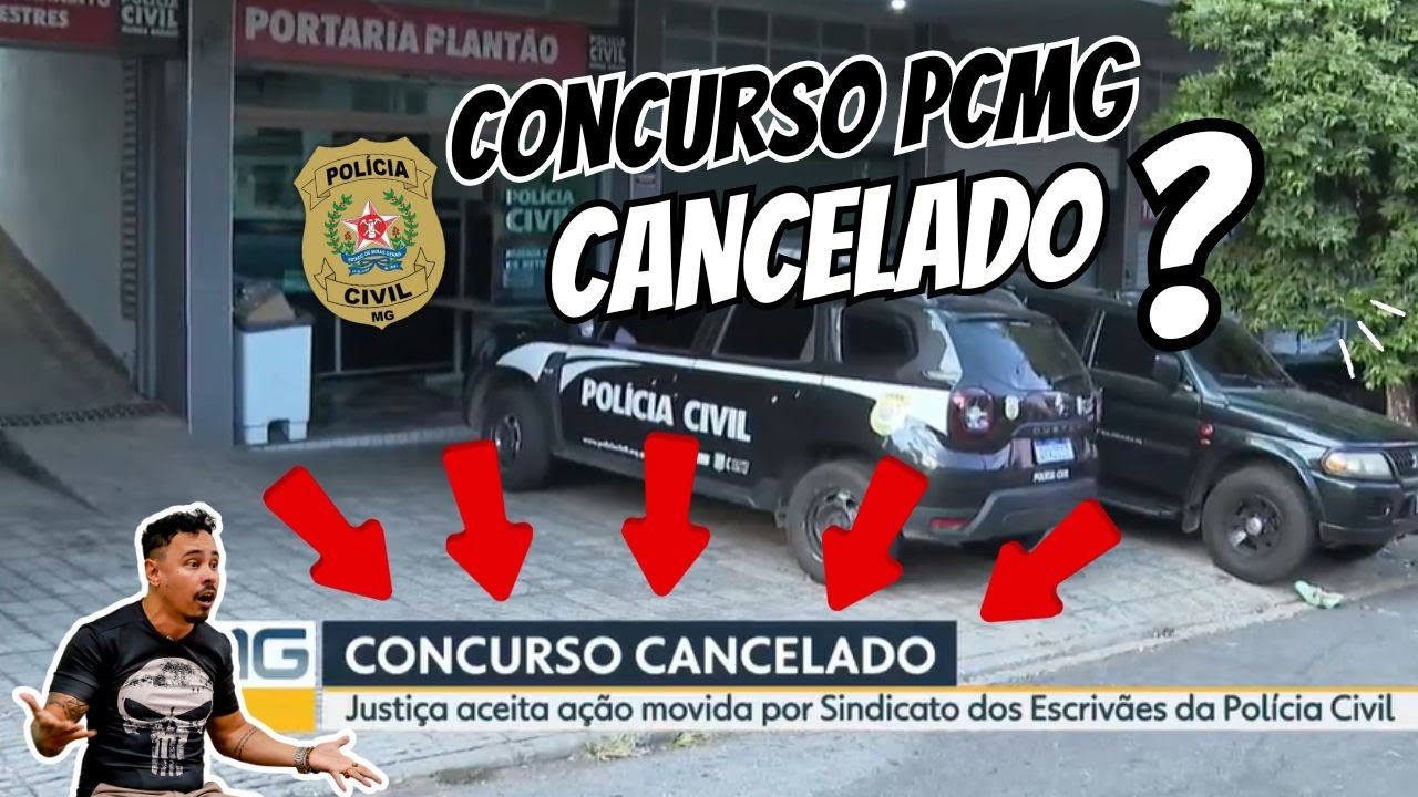 Concurso PCMG CANCELADO | Concurso Pol&iacute;cia Civil MG 2024 Suspenso Cargo de Investigador
