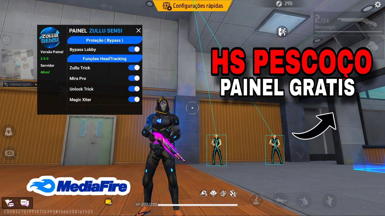 SAIU  NOVO HS PEITO CORPO TODO + BALA M&Aacute;GICA ATUALIZADO LINK DIRETO, HS PEITO VIP ANDROID E IPHONE📲