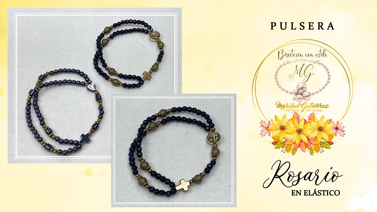 PULSERA ROSARIO EN ELÁSTICO