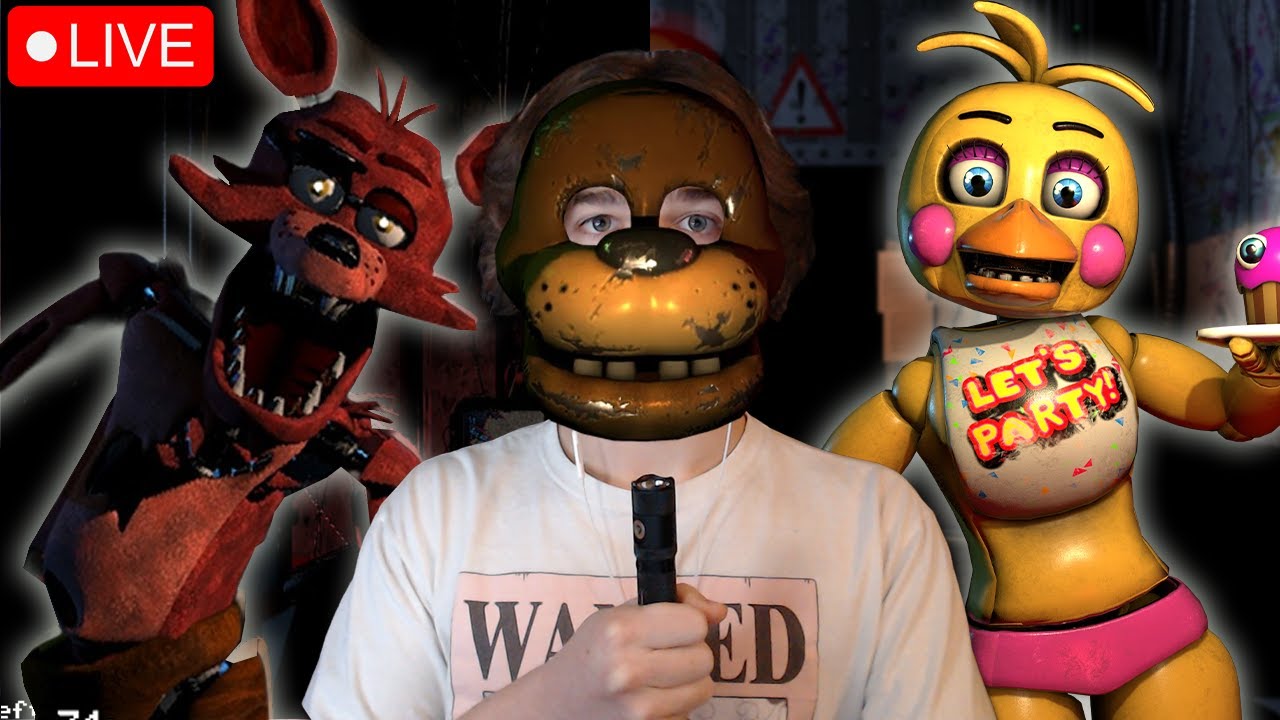 🔴LIVE - Beating FNAF 1 and 2 Night 6 NO MATTER WHAT... Then Fnaf 3 (maybe)
