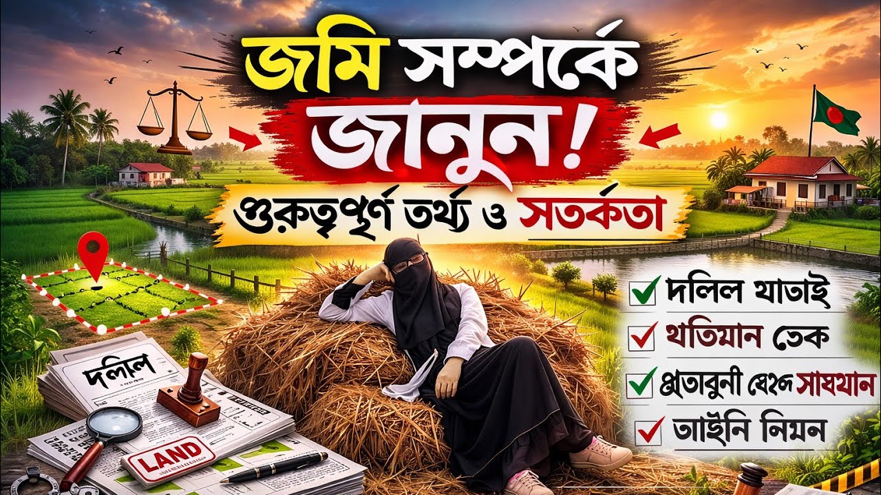 জমি কেনার আগে অবশ্যই জানুন! না জানলে বড় ক্ষতি। জমি কিনতে গেলে এই ভুল করলে সর্বনাশ! গুরুত্বপূর্ণ কথা।