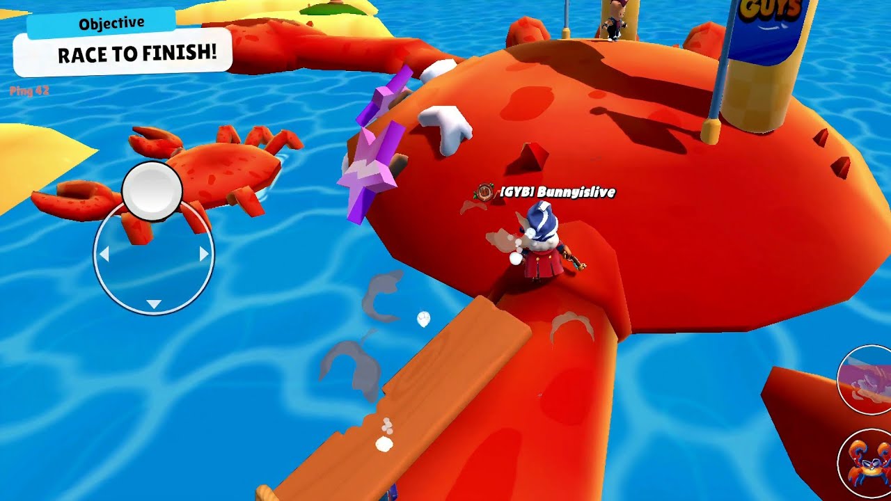 STUMBLE GUYS - Playing in Crab Land and Sh-ARRRRGH-KS 
