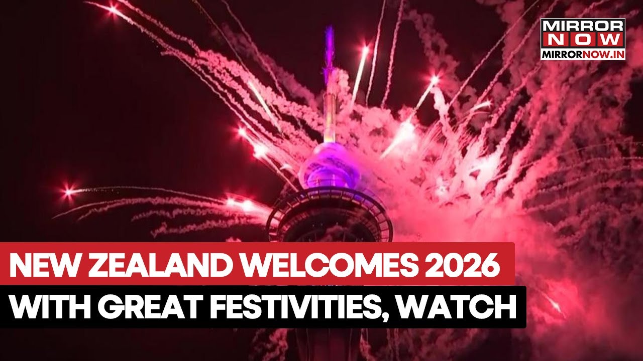 New Zealand Welcomes 2026 Amid Festivities | Firework Show Ushers In A New Year | Watch Video