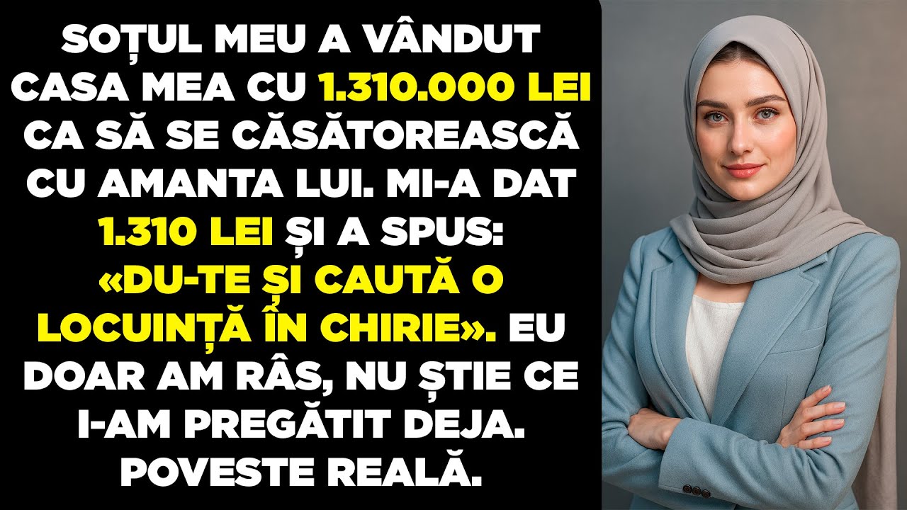 SOȚUL MEU MI-A VÂNDUT CASA CU 1.310.000 LEI ȘI A DIVORȚAT DE MINE, DAR NU ȘTIE CE I-AM PREGĂTIT DEJA
