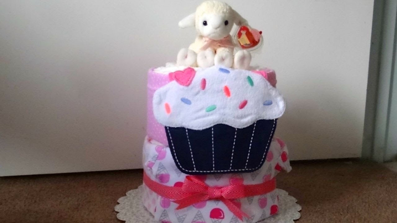 Diaper Cake, Two Tier: Sweet Treats Theme