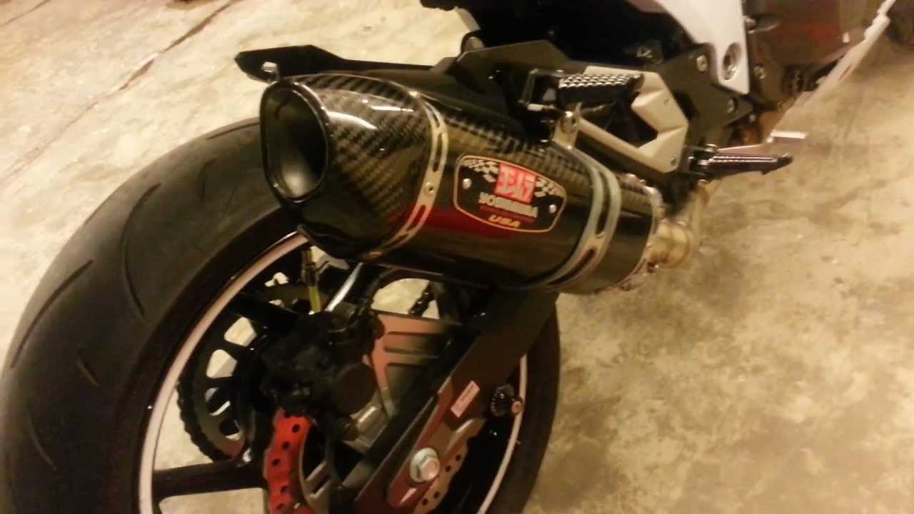 Sound Kawasaki z800 exhaust original & Yoshimura R77
