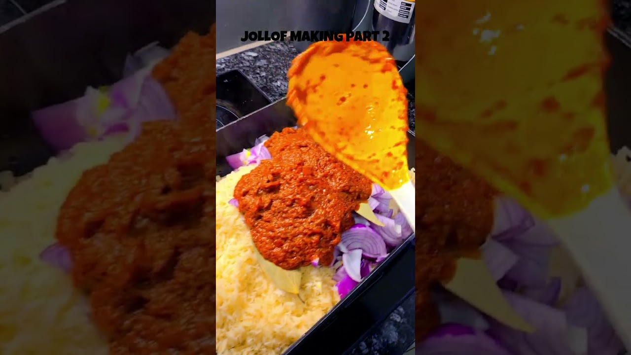 Prepare smoky party jollof with me. Party 2