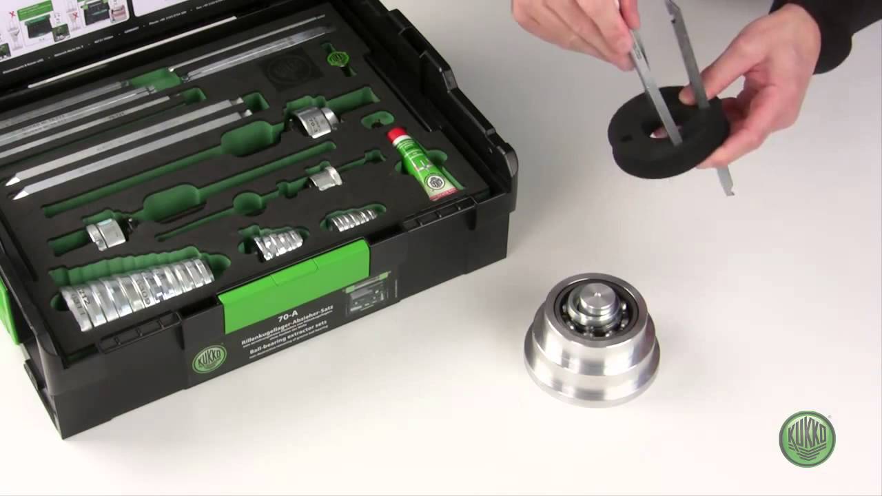 KUKKO - Juego de extractores de rodamientos a bolas 70-A