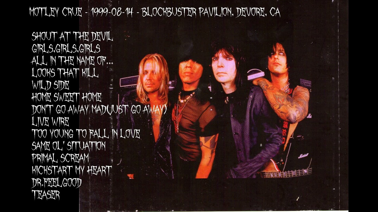 Motley Crue 1999 Blockbuster Pavillion  Devore CA