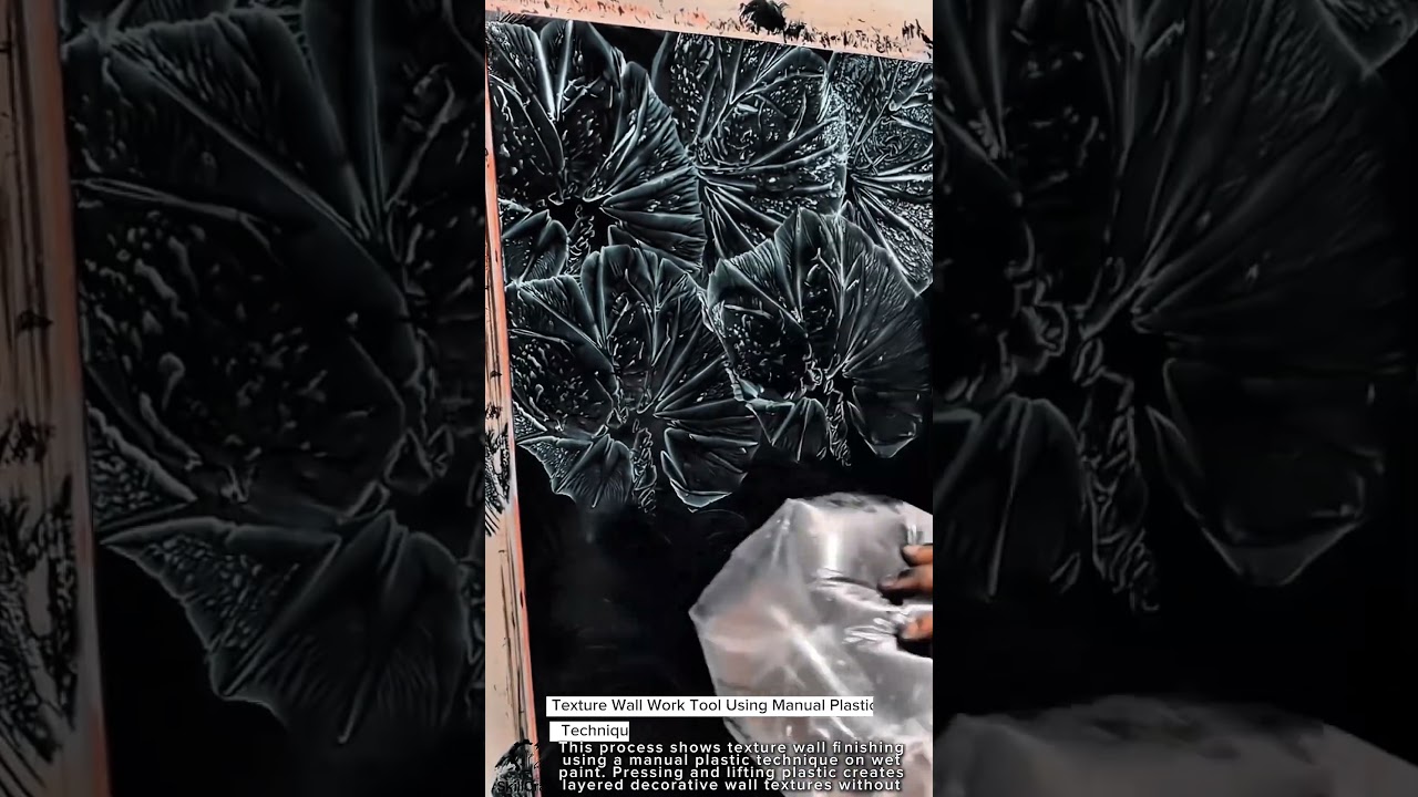 Texture Wall Work Tool Using Manual Plastic Technique 