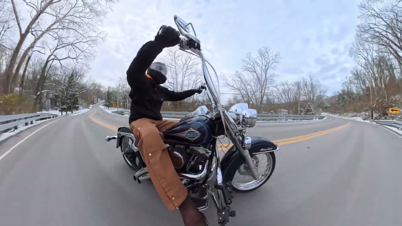 Snowy ride on the Evo |30 degrees|