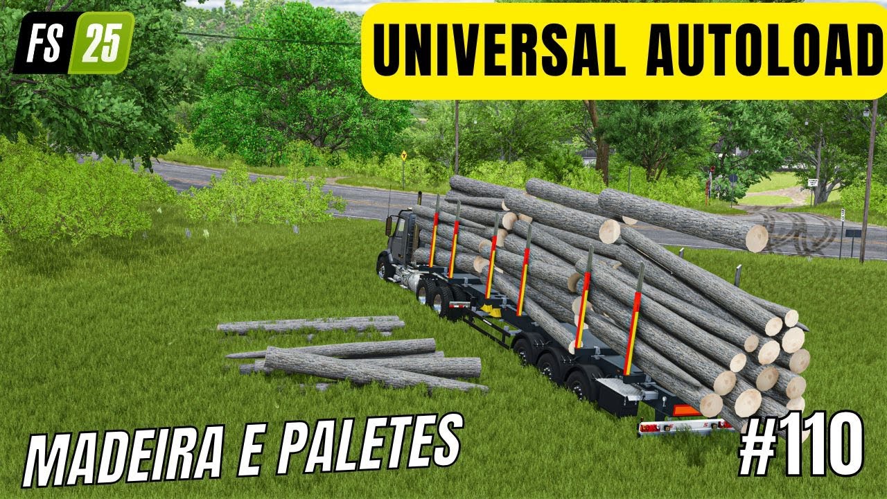 #110 Starting From Scratch | Using Universal AUTOLOAD for Wood and Pallets in Farming Simulator 25