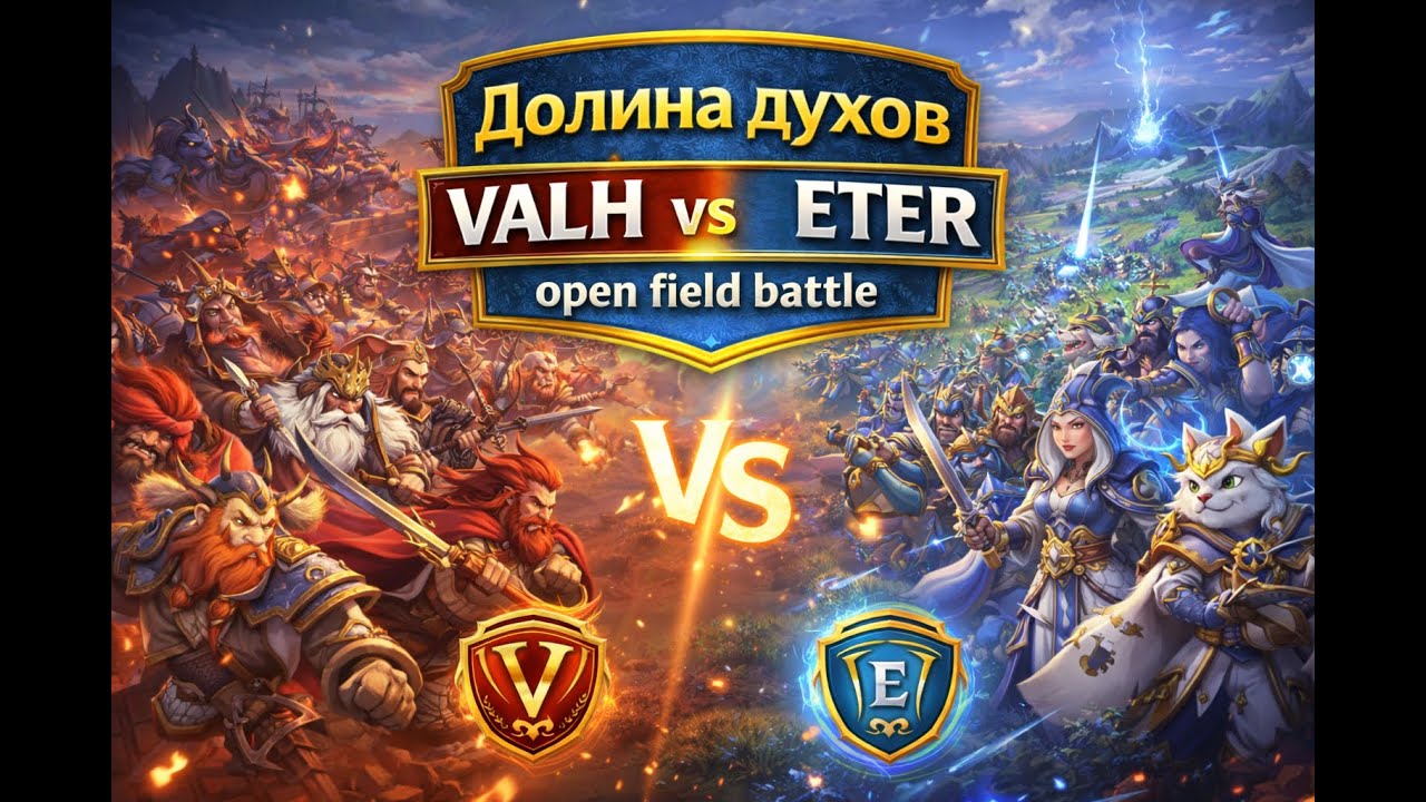 Долина духов ETER vs VALH | Vale of spirits GvG OPEN FIELD BATTLE | FATE WAR | January 9 2026