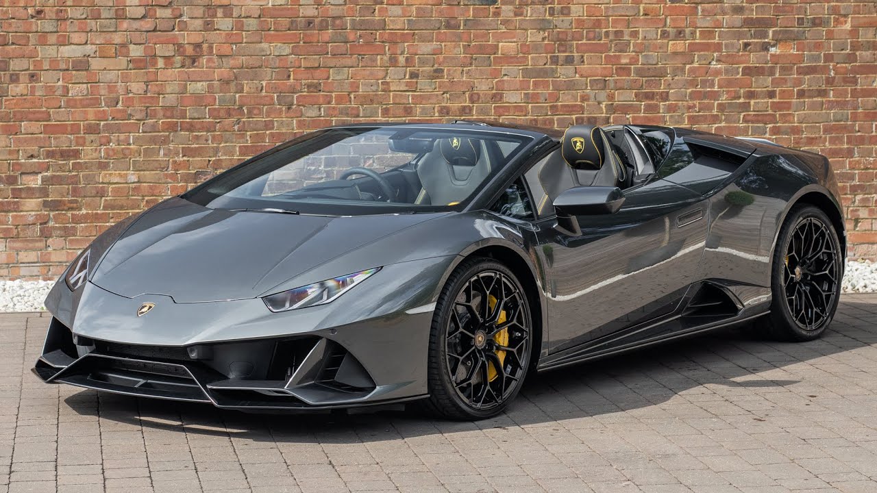 2019 Lamborghini Huracan Evo Spyder - Grigio Lynx Metallic - Walkaround & Interior [4K]