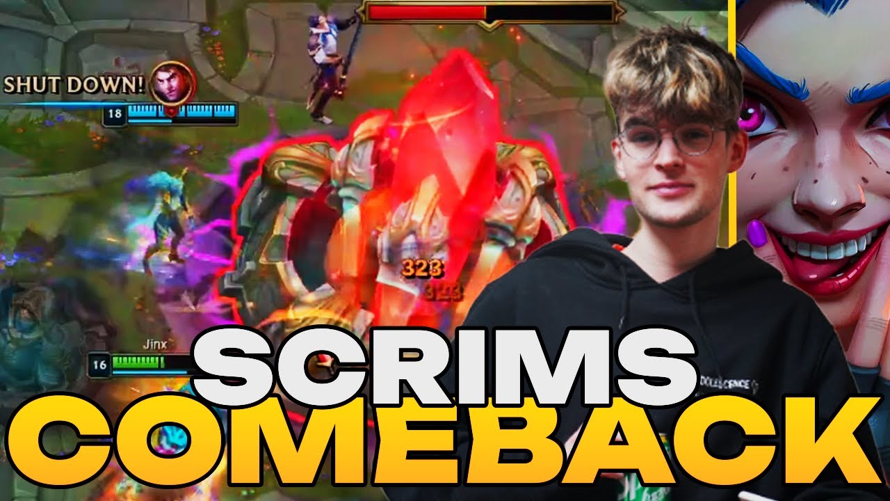 YAMATO GREATEST COMEBACK IN SCRIMS PLAYING ADC | Yamatosdeath