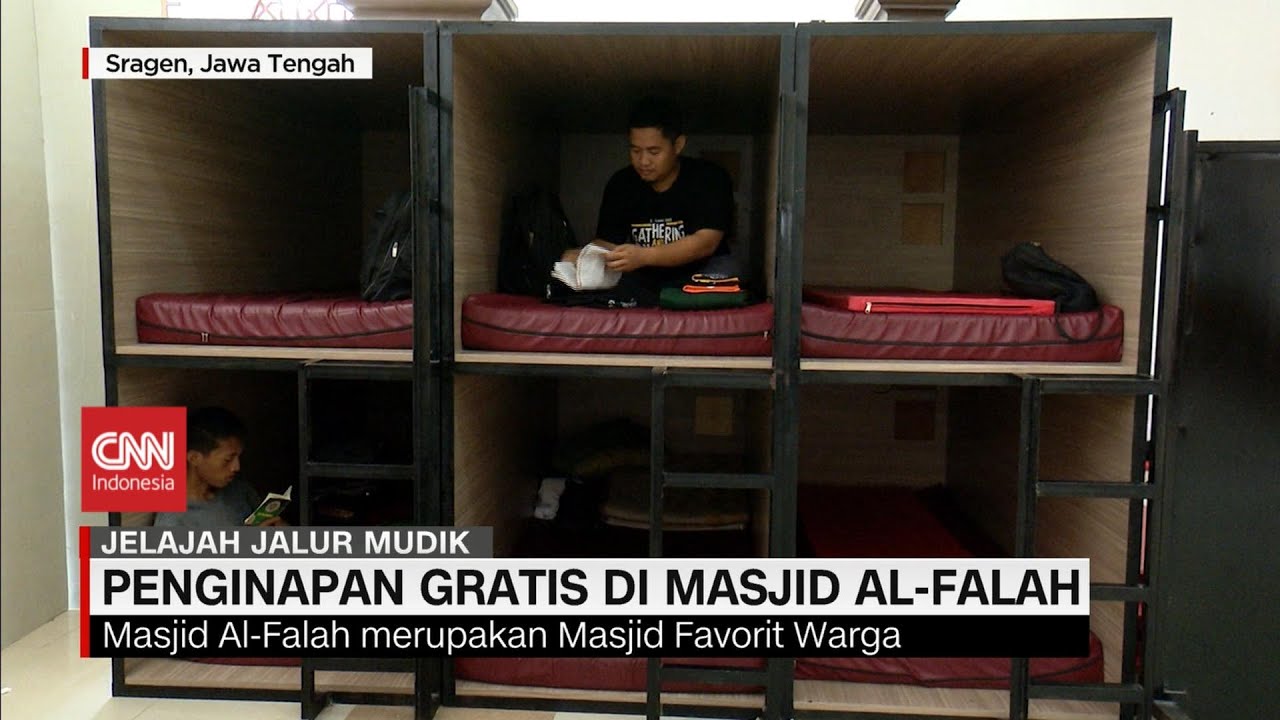Penginapan Kapsul Gratis di Masjid Al Falah Sragen