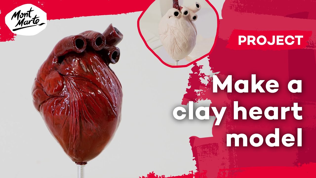 How to make a clay heart