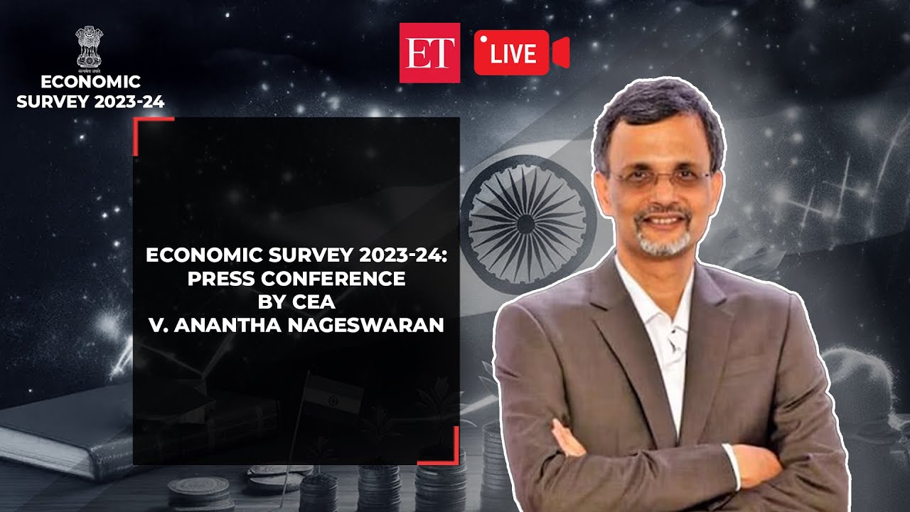 Chief Economic Adviser V. Anantha Nageswaran presents the Economic Survey 23-24 ahead of the Budget