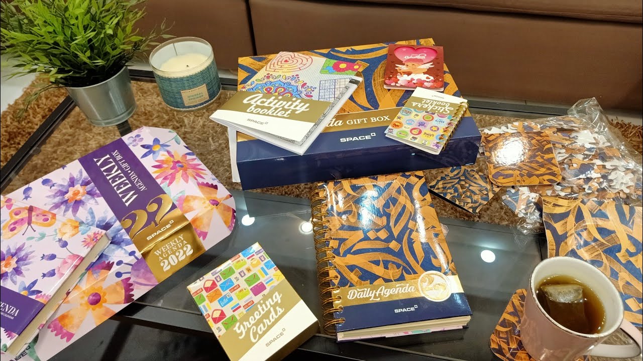 ريفيو عن اجندة اسبيس٢٠٢٢ الاسبوعيه واليوميه اجمل حاجه تبدءي بيها السنه الجديده