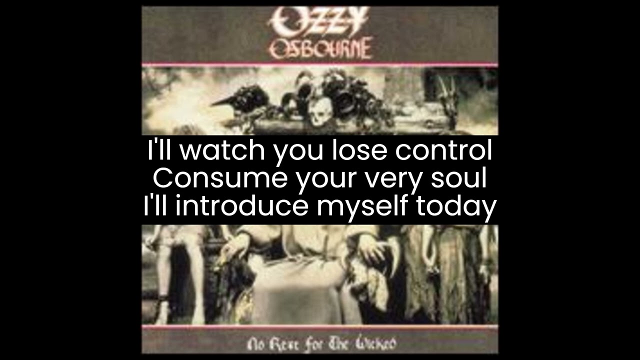 Ozzy Osbourne - Demon Alcohol (lyrics)
